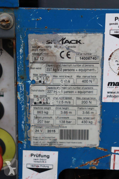 Автовышка Skyjack SJ12