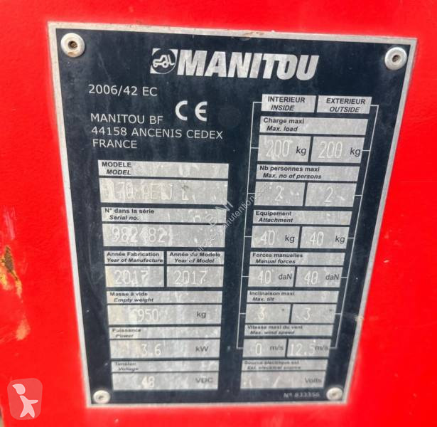 Nacelle Manitou