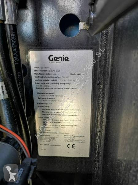 Nacelle Genie Gs 4069 rt año 2015