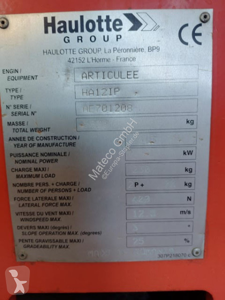 Nacelle Haulotte HA12