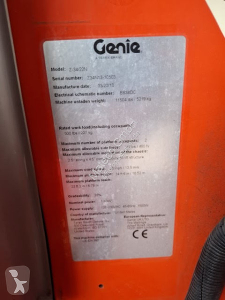 Nacelle Genie Z-34/22N