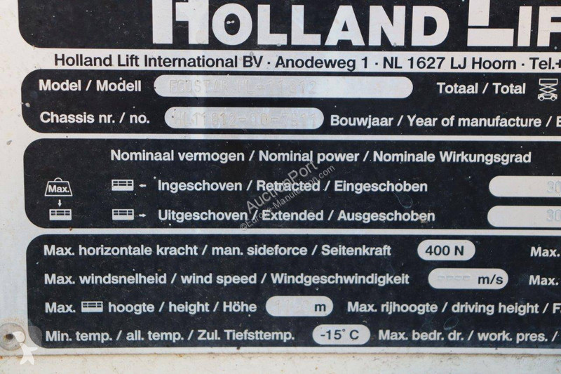 Nacelle Hollandlift Ecostar HL-11812