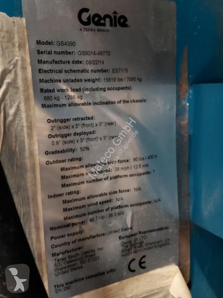 منصة تلسكوبية Genie GS4390