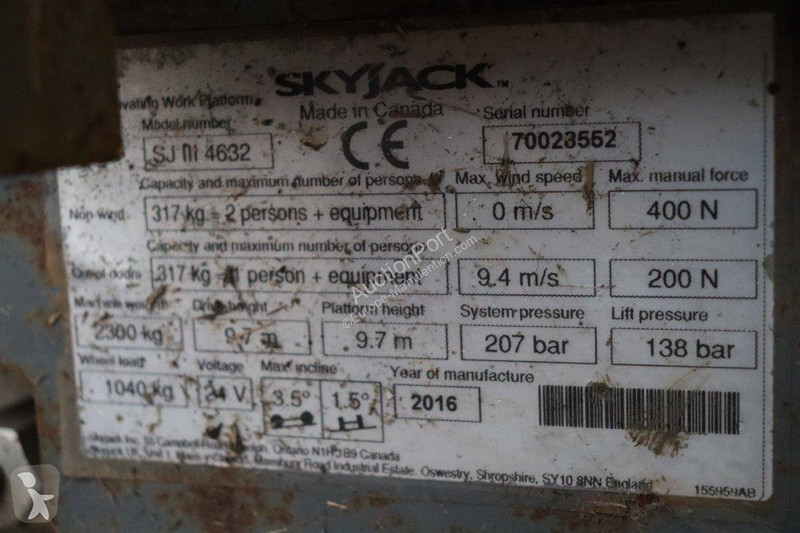 Nacela Skyjack SJIII 4632