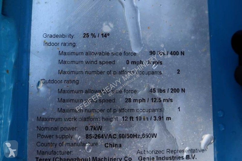 Hoogwerker Genie GS1330M Valid inspection,...