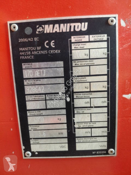 منصة تلسكوبية Manitou 170AETJ L
