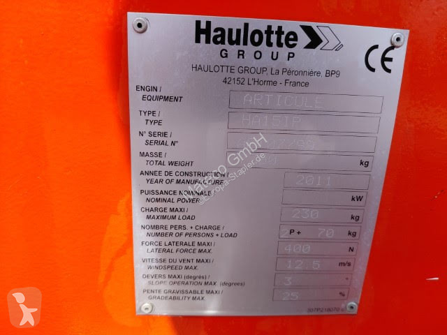 Lift Haulotte HA15