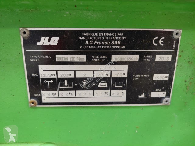 منصة تلسكوبية JLG TOUCAN 12E PLUS
