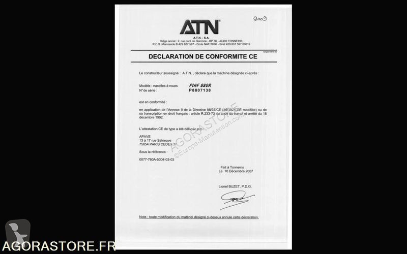 Gondola ATN 880R