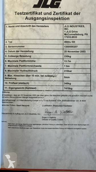Vysokozdvižná plošina JLG 450AJ SII...
