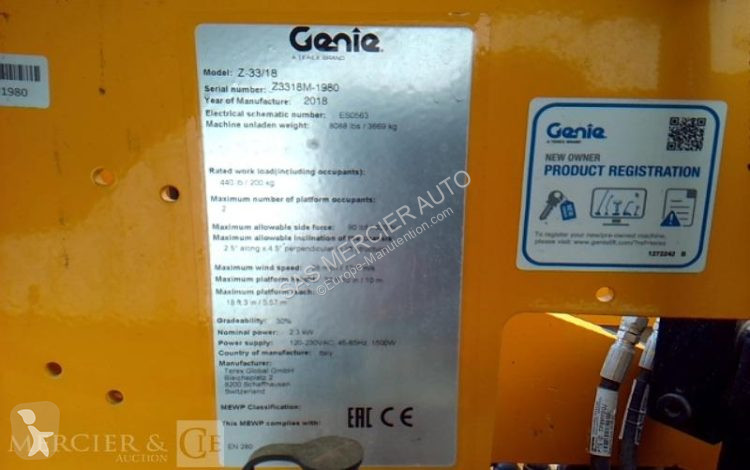 Plataforma elevadora Genie n/c