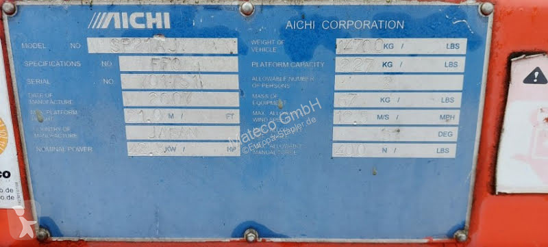 Nacelle Aichi SP21AJ