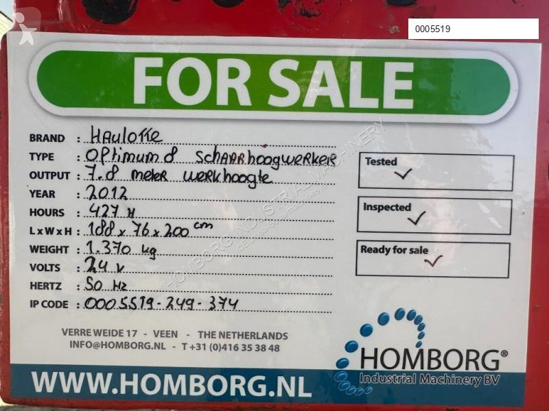 Hoogwerker Haulotte Optimum 8 Elektra...