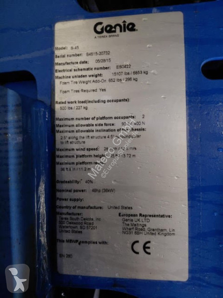Nacelle Genie S-45
