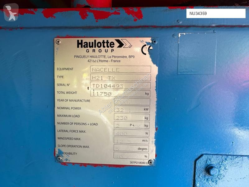 Piattaforma aerea Haulotte H21