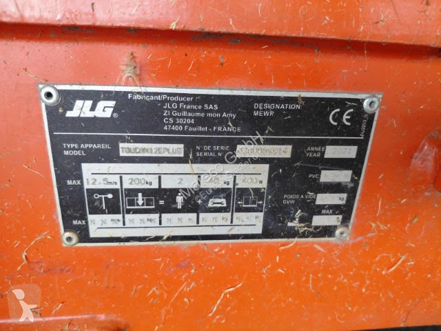 منصة تلسكوبية JLG TOUCAN 12E PLUS