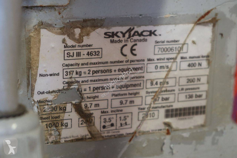 Plataforma elevadora Skyjack SJ4632
