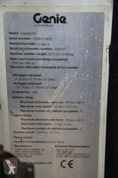 Автовишка Genie GS2669