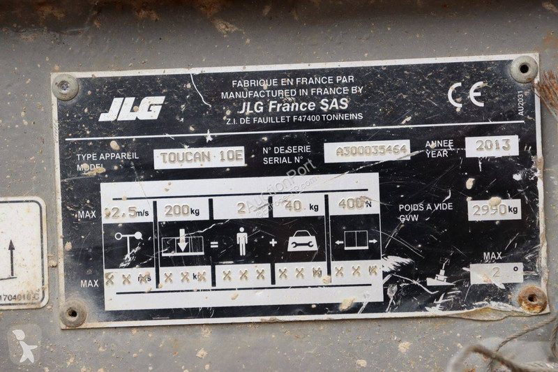 Plataforma elevadora JLG 10E