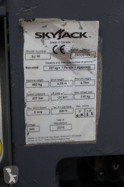 Nacelle Skyjack SJ16