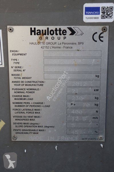 Nacelle Haulotte