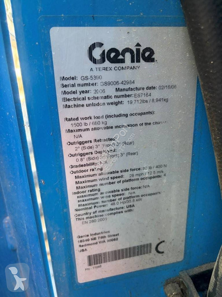 Nacelle Genie GS-5390