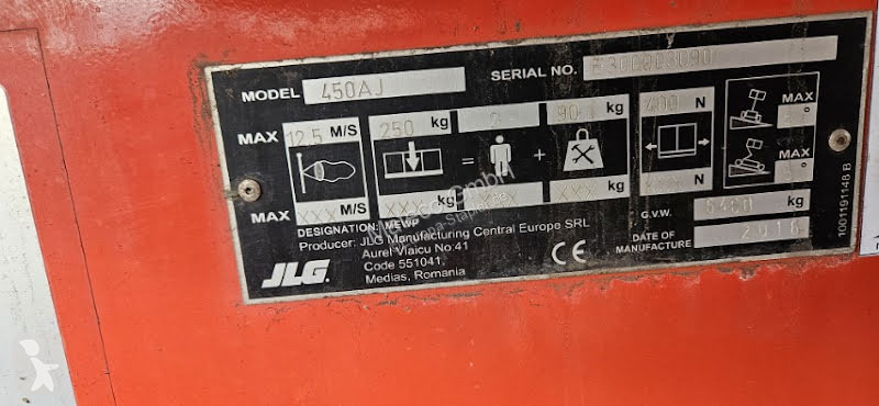 Piattaforma aerea JLG 450AJ