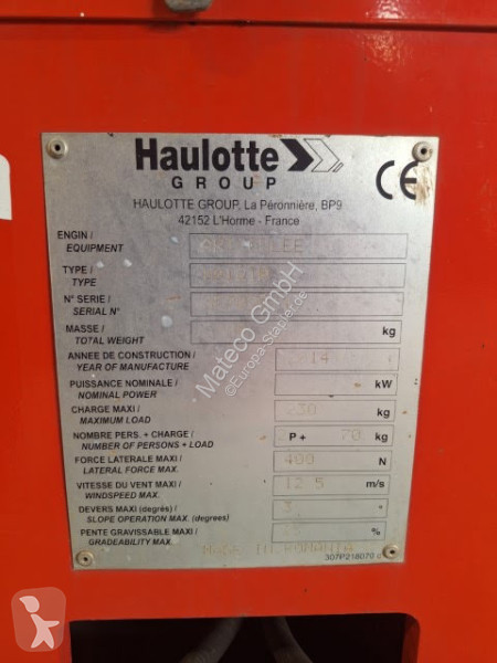 Nacelle Haulotte HA12