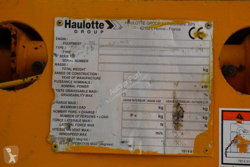 Nacelle Haulotte
