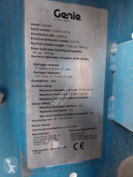 منصة تلسكوبية Genie GS5390