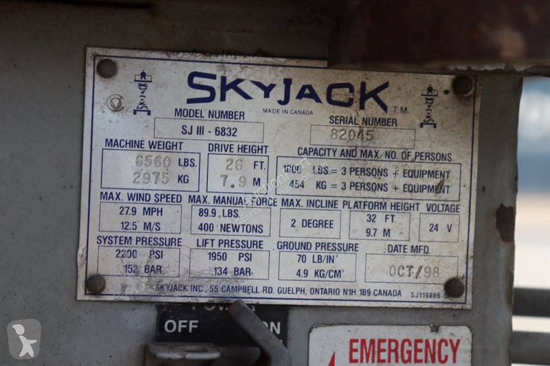 منصة تلسكوبية Skyjack SJ III - 6832