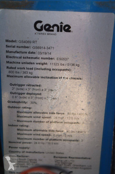 Автовишка Genie GS4069