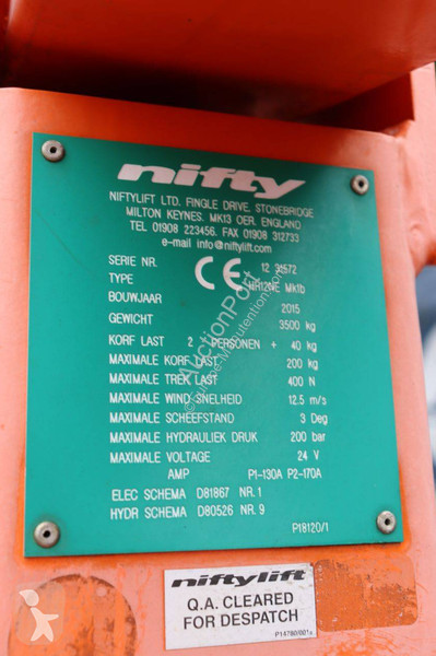 Plataforma elevadora Niftylift HR12NE