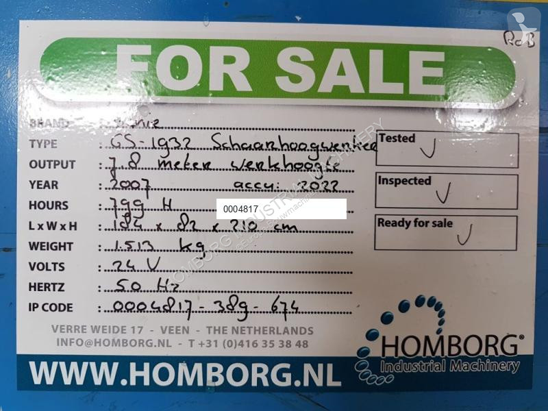 Hoogwerker Genie Elektrische Schaarhoogwerker...