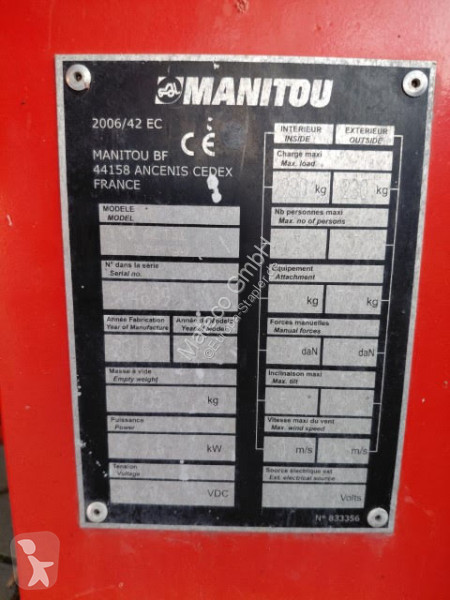 Plataforma elevadora Manitou 170AETJ L BI