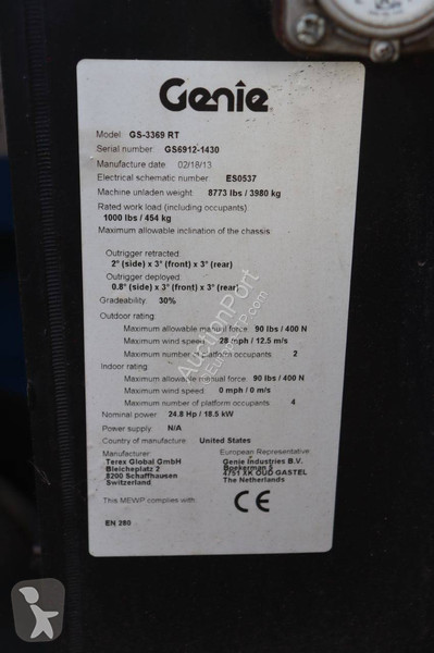 Nacelle Genie GS3369
