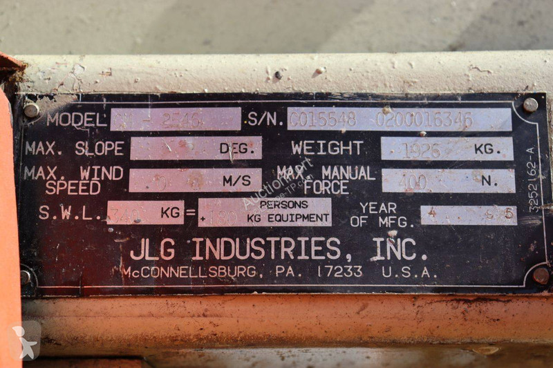Nacelle JLG CM-2546