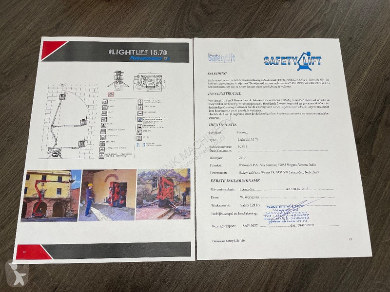 منصة تلسكوبية Hinowa Lightlift 15.70 SOLD