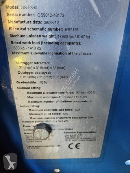 Nacelle Genie GS-5390