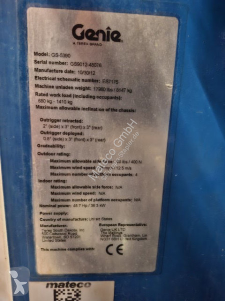 Nacelle Genie GS-5390