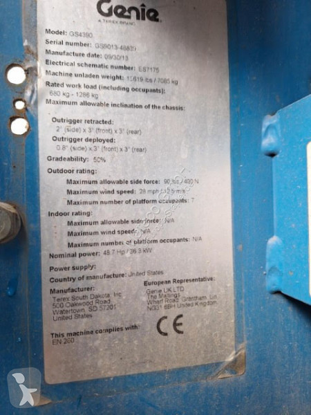 Nacelle Genie GS-4390