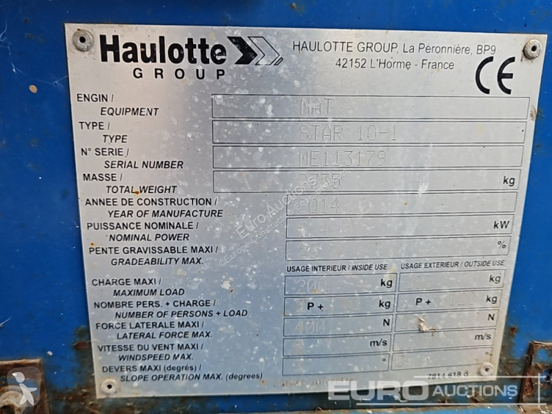 Nacelle Haulotte 10-1