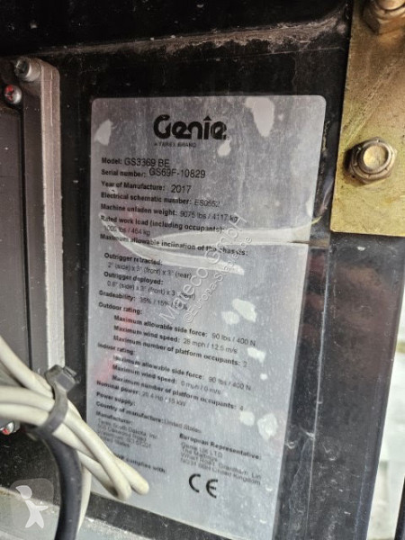 Plataforma elevadora Genie GS-3369 BE