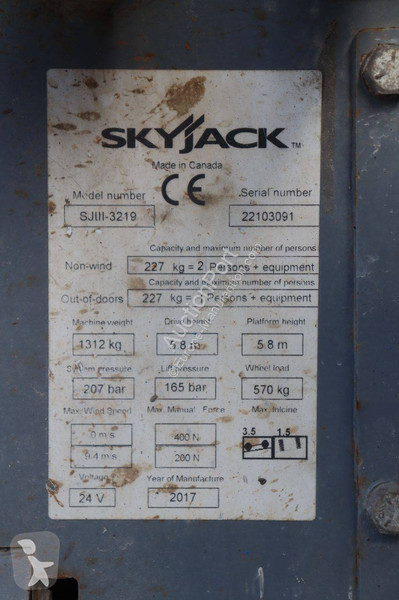 升降机 Skyjack SJIII-3219