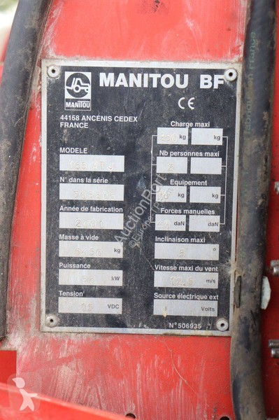 Plataforma elevadora Manitou