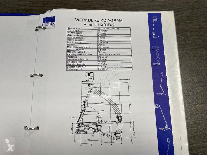 Piattaforma aerea Hitachi HX 99 B-2