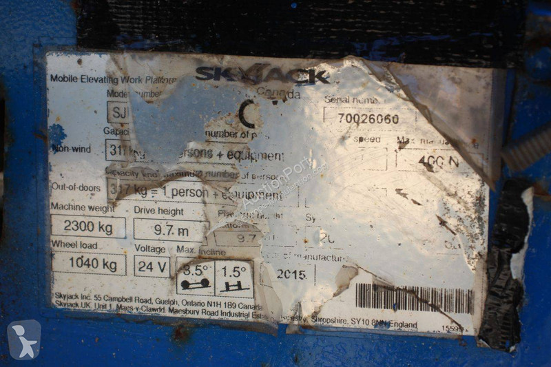 Plataforma elevadora Skyjack SJ