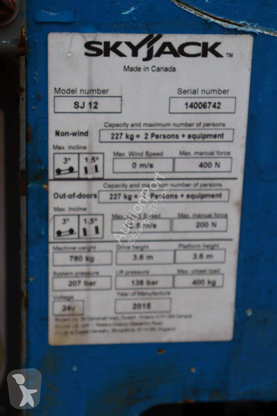 Nacelle Skyjack SJ12