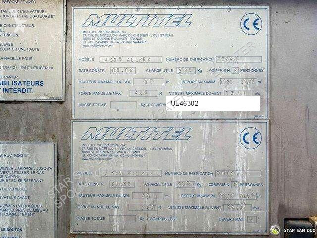 Lift MAN TGM 18.330 4x4 MULTITEL J335 Truck...