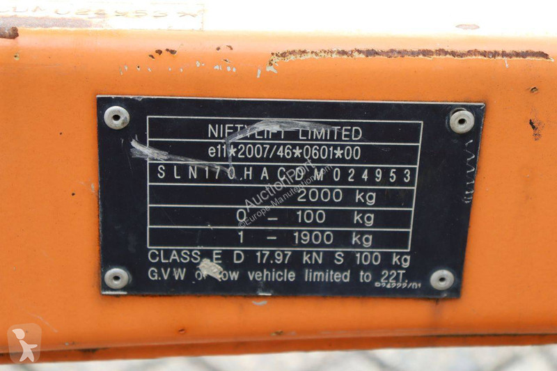 Plataforma elevadora Niftylift 170HAC